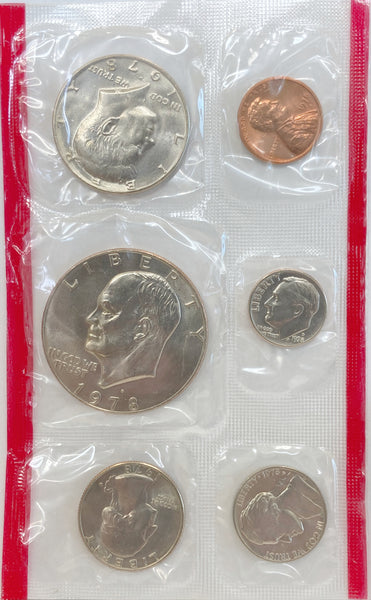 U.S. Mint 1978 Uncirculated Coin Set with Envelope