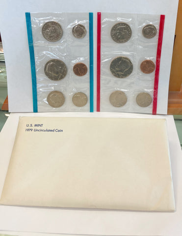 U.S. Mint 1979 Uncirculated Coin Set with Envelope