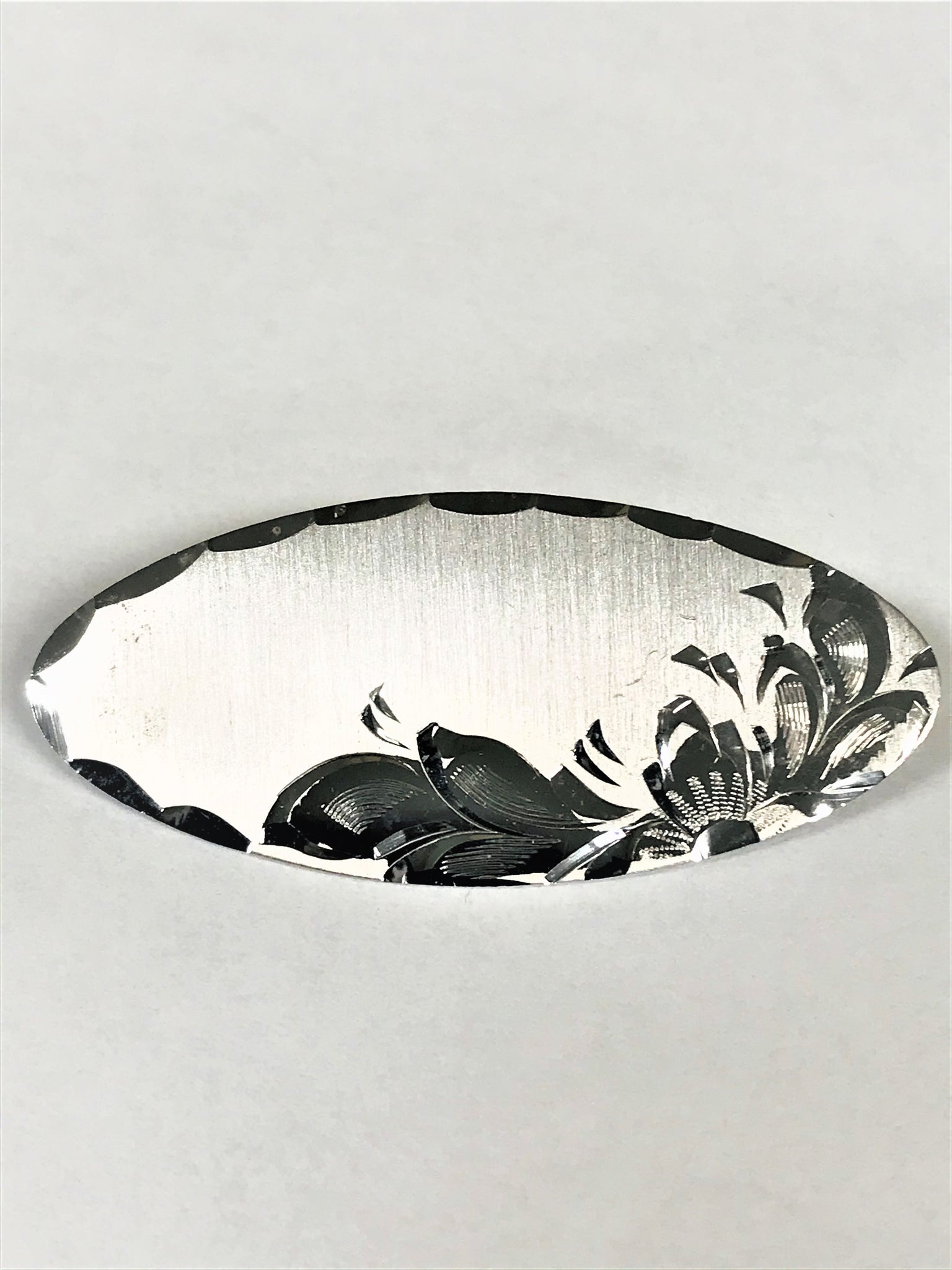 Sterling Silver Diamond Cut Brooch/Pin
