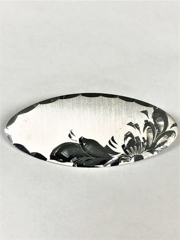 Sterling Silver Diamond-Cut Brooch/Pin