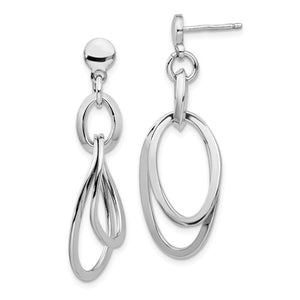 Sterling Silver Polished Dangle Earrings