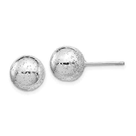 Sterling Silver Radiant Essence Ball Post Earrings