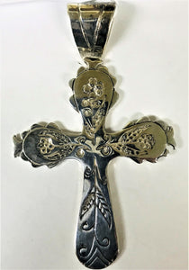Sterling Silver Large Fashion Cross