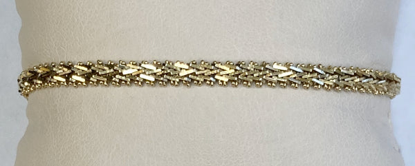 7.5" 14k Fancy Link Bracelet