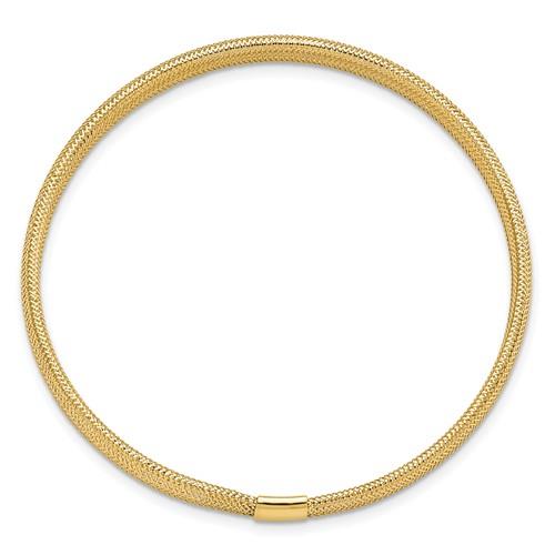14k Yellow Gold Polished Stretch Bracelet