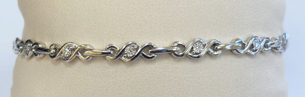 Sterling Diamond Fashion Bracelet