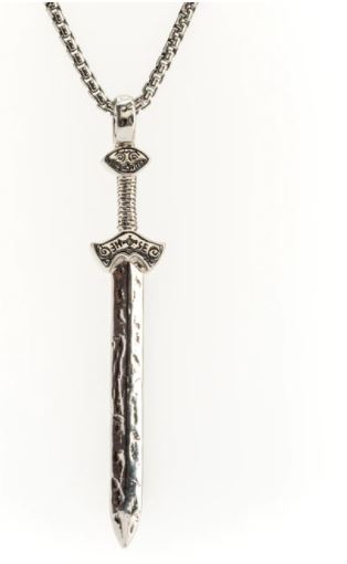 Sterling Small Viking Sword Pendant