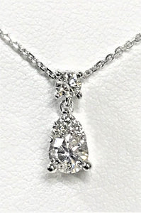 14k Diamond Drop Pendant