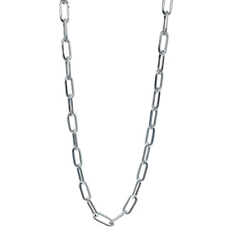 16" Sterling Silver Paperclip Necklace