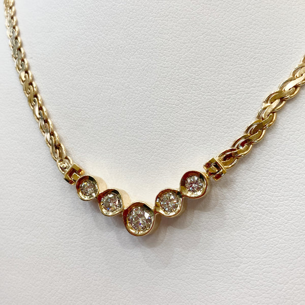 14k 3/4 TW Diamond Necklace