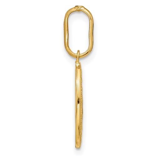 14k Oval Miraculous Medal Pendant