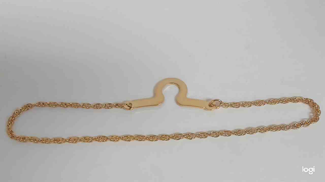 Gold Finish Tie Pendant Rope Chain