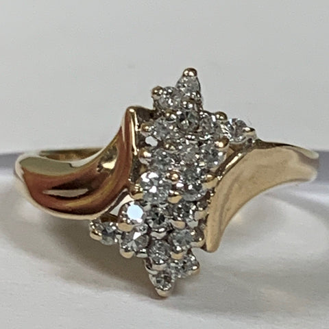14k Diamond Fashion Ring