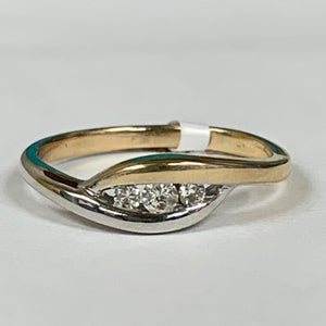 14K Two-Tone Diamond Ring