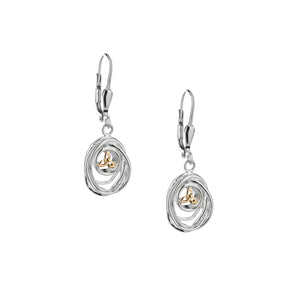 Earrings 10k Celtic Cradle of Life Leverback Drop Earrings from welch and company jewelers near syracuse ny 