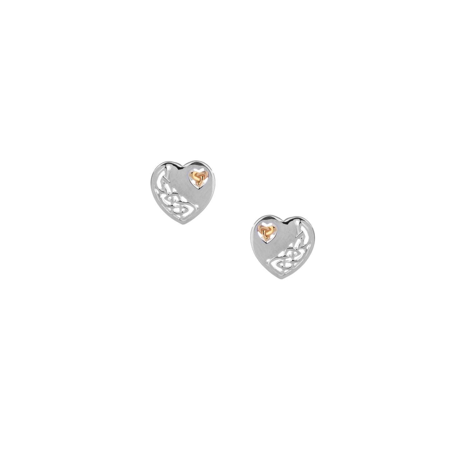 Earrings 10k Celtic Heart Post Earrings from welch and company jewelers near syracuse ny 