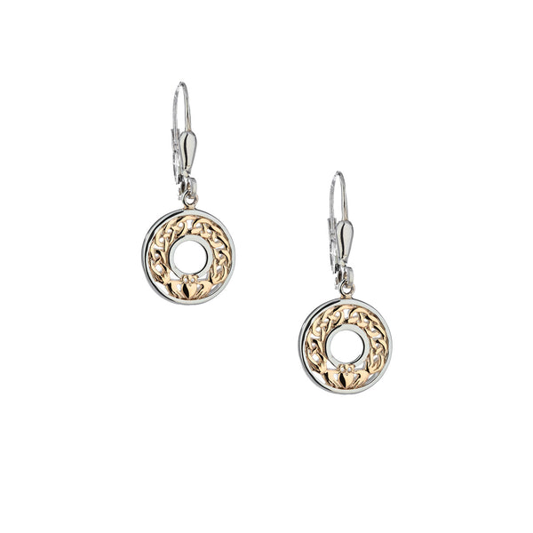 Earrings 10k Claddagh Leverback Earrings from welch and company jewelers near syracuse ny 