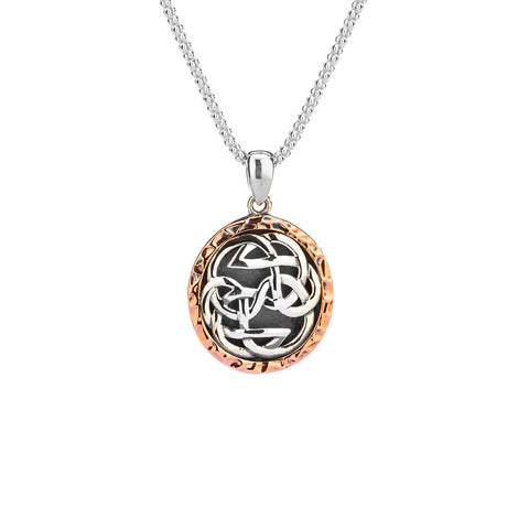 Pendant Oxidized 10k Rose Lewis Knot - Path of Life Pendant from welch and company jewelers near syracuse ny 