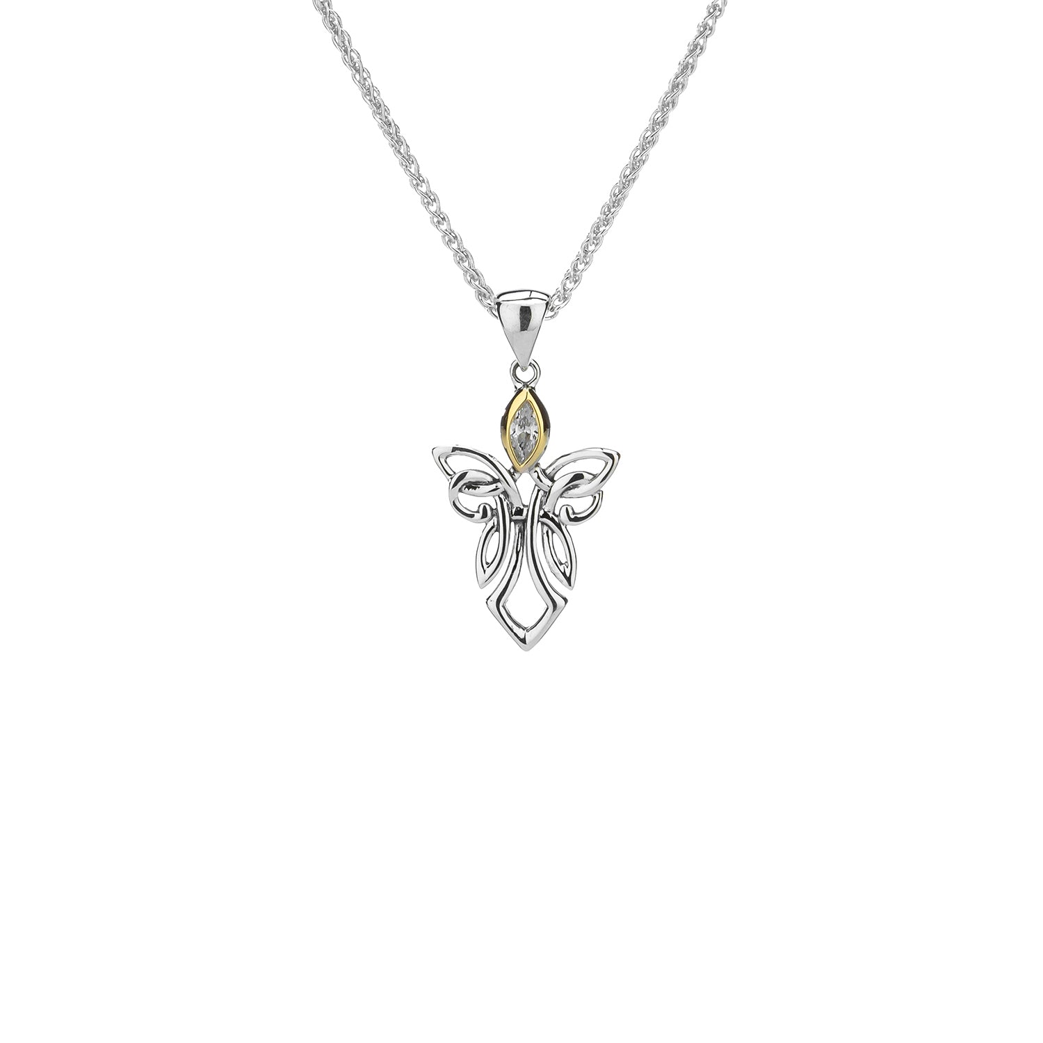 Pendant 10k CZ Small Guardian Angel Pendant from welch and company jewelers near syracuse ny 