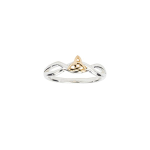 Ring Bands 10k Infinity Trinity Knot Ring from welch and company jewelers near syracuse ny 