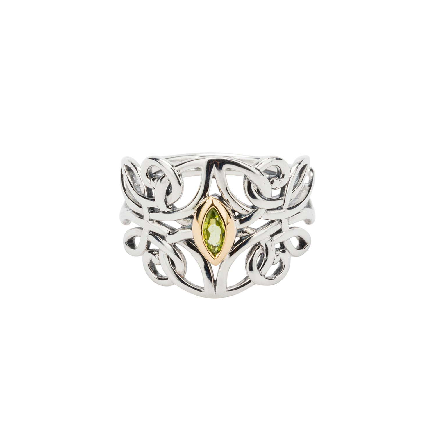 Ring Bands 10k Peridot Guardian Angel Ring from welch and company jewelers near syracuse ny 