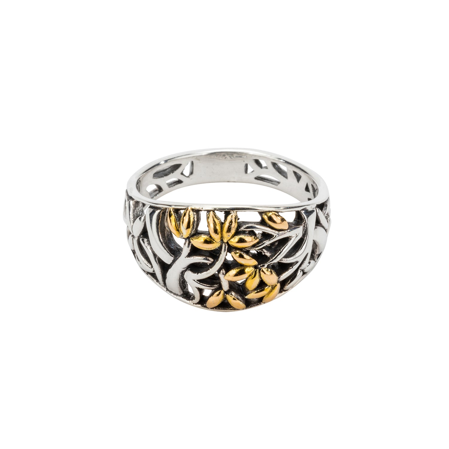 Ring Bands 18k Tree of Life Ring (Tapered) from welch and company jewelers near syracuse ny 