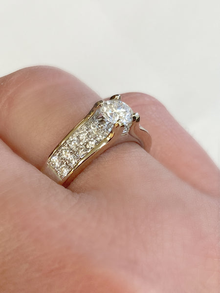 14KWG Diamond Engagement Ring