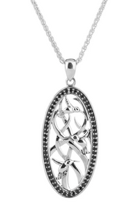 Sterling Silver Triple Hummingbird Pendant