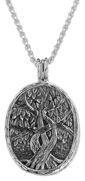 Sterling & 22k Gilded "Tree of Life" 4-Way Pendant