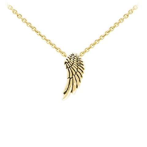 Angel Wing Sterling Silver Dainty Necklace