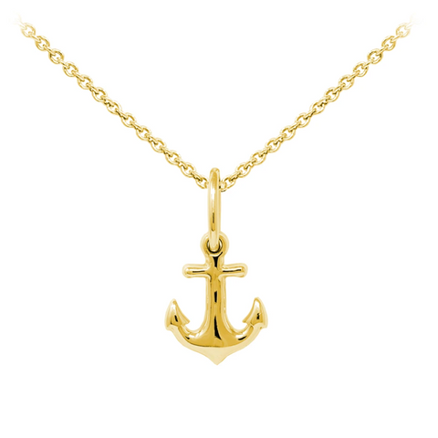 Anchor Sterling Silver Dainty Necklace