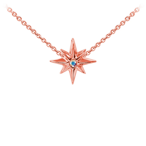 North Star Sterling Silver Dainty Necklace