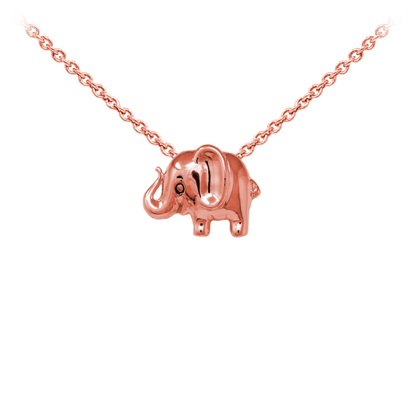Elephant Sterling Silver Dainty Necklace