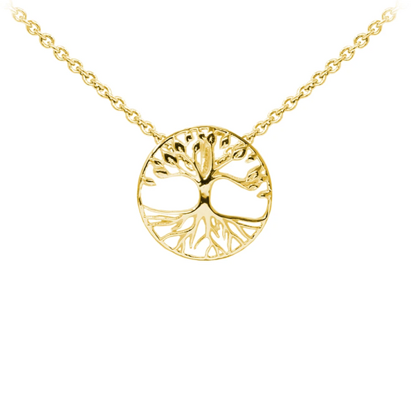 Tree of Life Sterling Silver Dainty Necklace