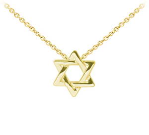 Star of David Sterling Silver Dainty Necklace