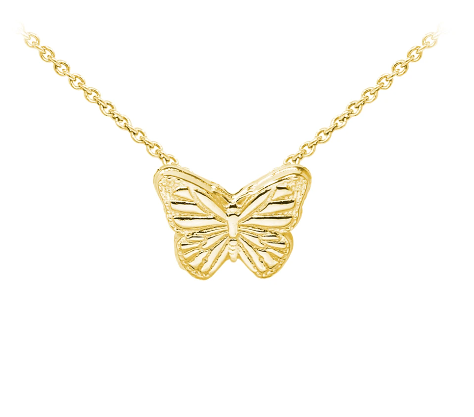 Butterfly Sterling Silver Dainty Necklace