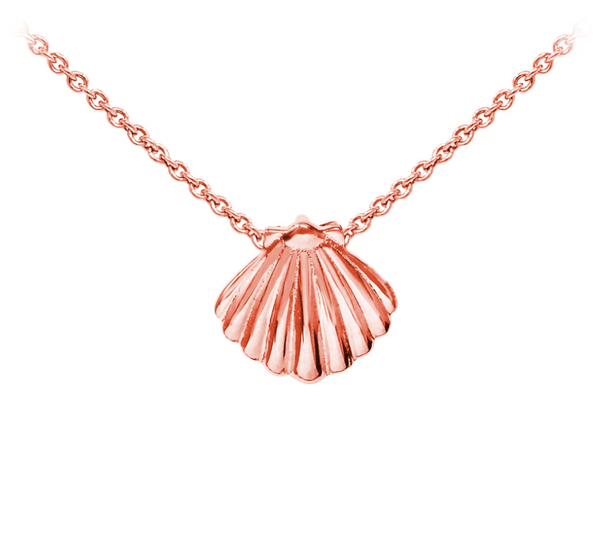 Seashell Sterling Silver Dainty Necklace