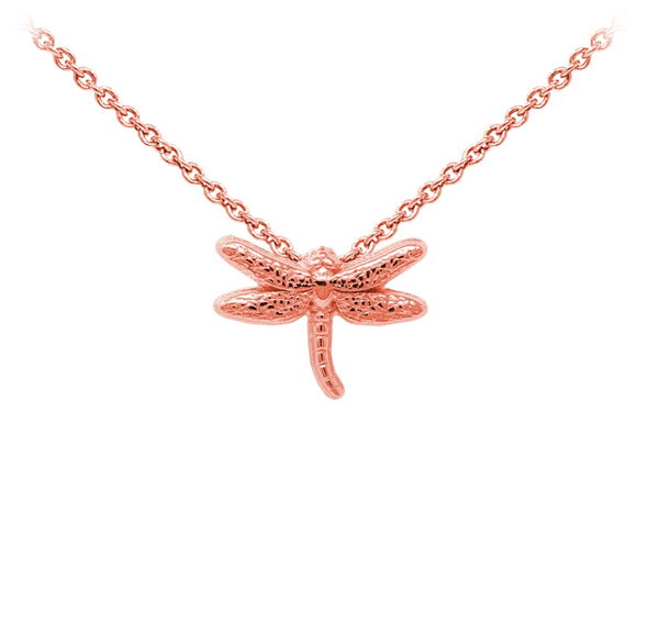 Dragonfly Sterling Silver Dainty Necklace