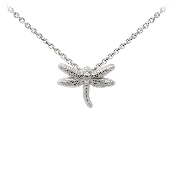 Dragonfly Sterling Silver Dainty Necklace