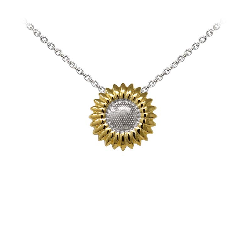 Wind & Fire Sunflower Sterling Silver Dainty Necklace Welch Jewelers Inspection and Cleaning Syracuse NY