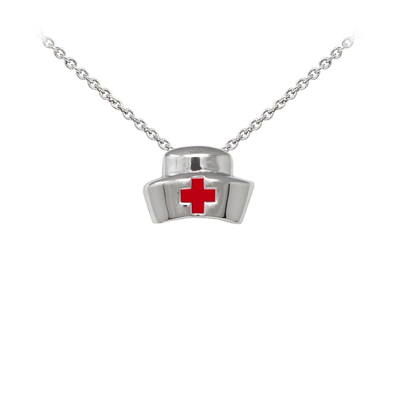 Wind & Fire Nurse's Cap Sterling Silver Dainty Necklace Welch Jewelers Inspection and Cleaning Syracuse NY