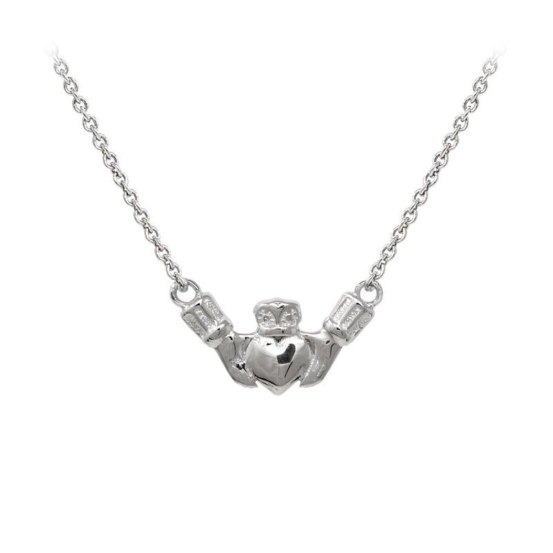 Wind & Fire Claddagh Sterling Silver Dainty Necklace Welch Jewelers Inspection and Cleaning Syracuse NY