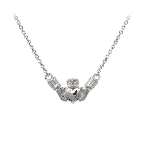 Wind & Fire Claddagh Sterling Silver Dainty Necklace Welch Jewelers Inspection and Cleaning Syracuse NY